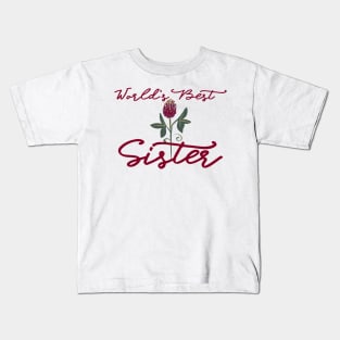 World's Best Sister Clover Kids T-Shirt